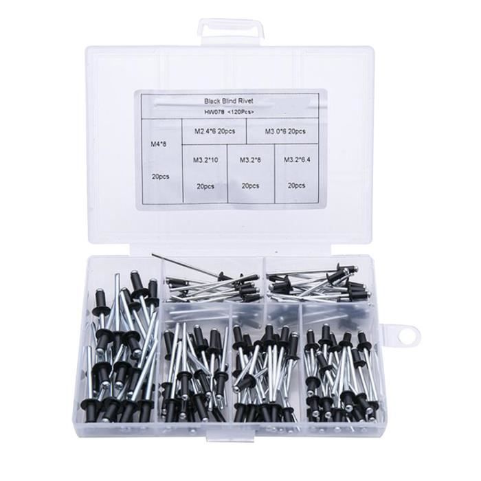 Rivet SOURCING MAP 20Pcs 6,4mmx13mm Aluminium Extrémité ouverte grande