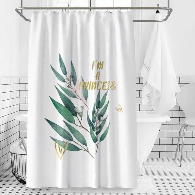 RIDEAU DE DOUCHE,shower curtain 4W120XH200cmRideau de douche en tissu Polyester imperméable