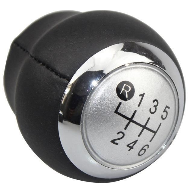 Pommeau Levier De Vitesse Chrome Argenté 5 Vitesses Pour Ford Mondeo IV B-MAX S-MAX Kuga