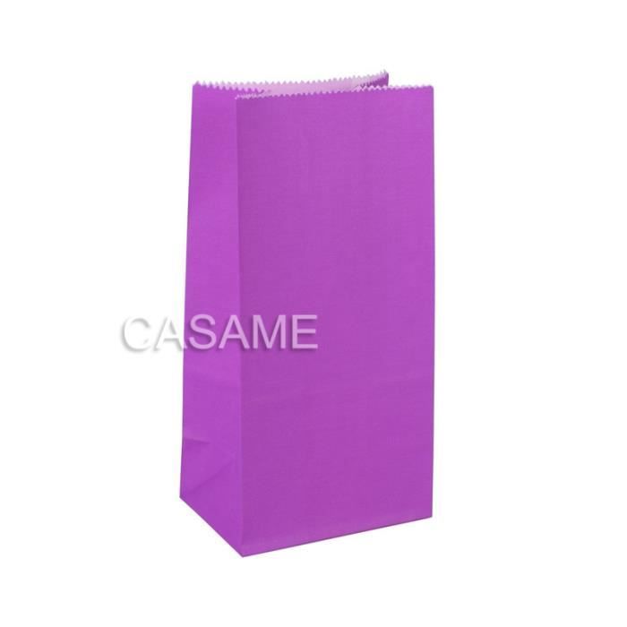 PAPIER CADEAU,Purple20 pcsMini sacs en papier kraft 10 pièceslot