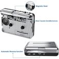 LECTEUR CD Lecteur de Cassette Portable Baladeur Cassette Audio Bande à MP3 convertisseur,Convertir de Walkman Casette en mp3 via-1