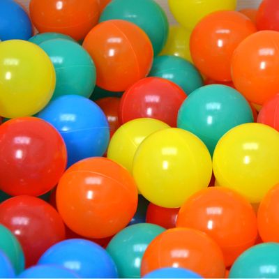 LittleTom - Lot De 500 Balles De Jeu En Plastique 5,5 Cm | Couleurs Vives | Pour Piscine à Balles, Enfants, Chiens