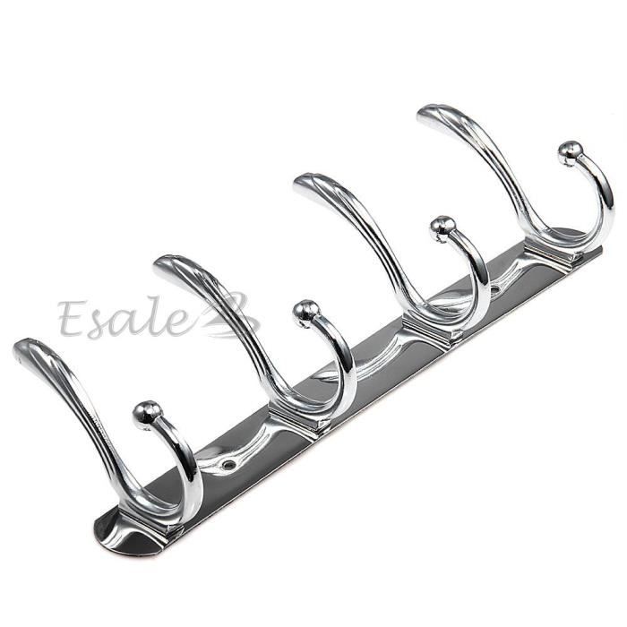 Infactory Crochet De Porte Universel En Acier Inoxydable Lot De 4