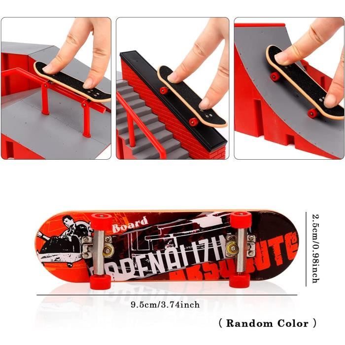 Mini Skateboard Fingerboard 3,85 X 1,1 Pouces – Planche à Doigt En érable 5 Couches, Roulements à Billes, Cadeau Créatif