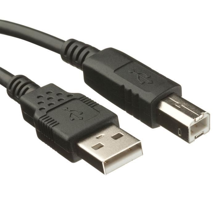 INECK - 3M Cable d'Imprimante USB A-B - Canon Printer Cable - pour