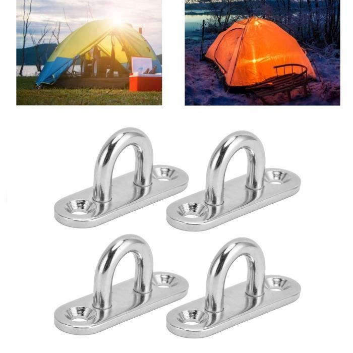 Perfk 5 Pièces Œillets Crochets Inox – Pour Bateau, Kayak, Voile, Salle De Bain