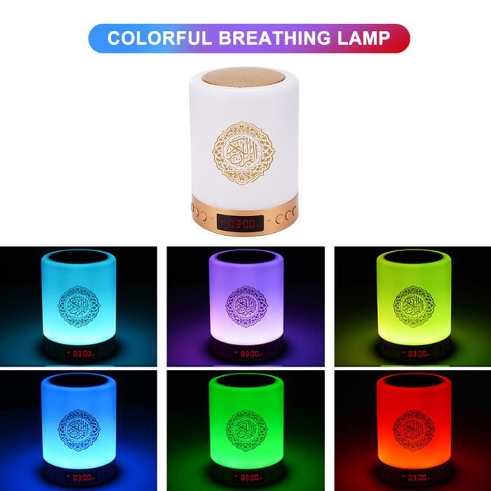 Coran Quran Touch Lampe Haut-parleur Enceinte Islamique Azan/Musulman ...