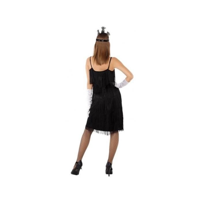 Robe charleston top noire