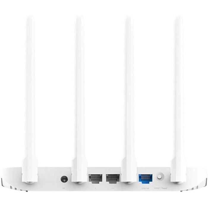 Aiot Router Mi Aiot Router 4A Routeur Blanc-Wifi,Bi-Bande,4 Antennes,3 Ports ...