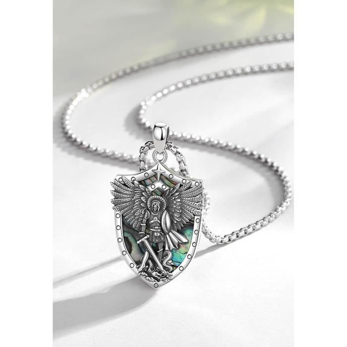 Porte-clés Saint Michel Ovale | La Boutique Sainte Marie