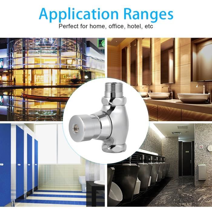 Capteur De Chasse D'urinoir Pour Montage Mural - Valve De Chasse D'urinoir Intelligente Sans Contact Pour Salle De Bain - Valve De Chasse D'urinoir Sans Contact