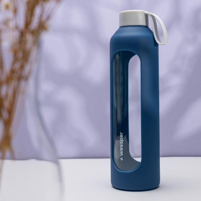Gourde En Verre Borosilicaté Wessper 1L - Sans BPA, Avec