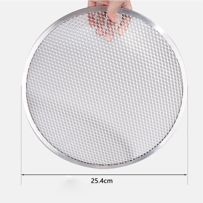 Plaque de cuisson pour pizza au four en maille d'aluminium anti-adhésif Plaque de cuisson pour pizza au four en maille d'aluminium anti-adhésif