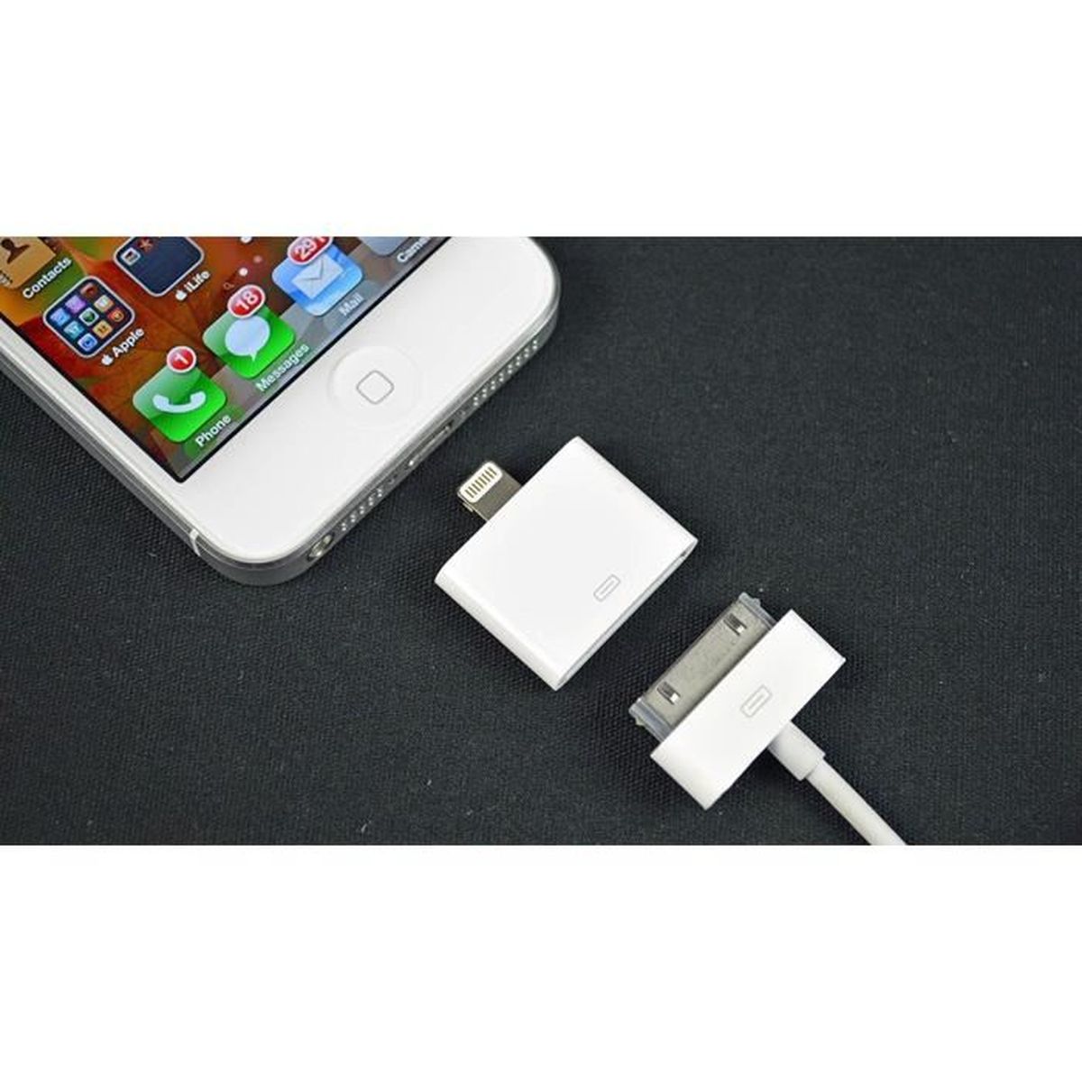 Adaptateur Lightning vers iPhone 30 broches, mini USB et micro USB -  Mobile-Store