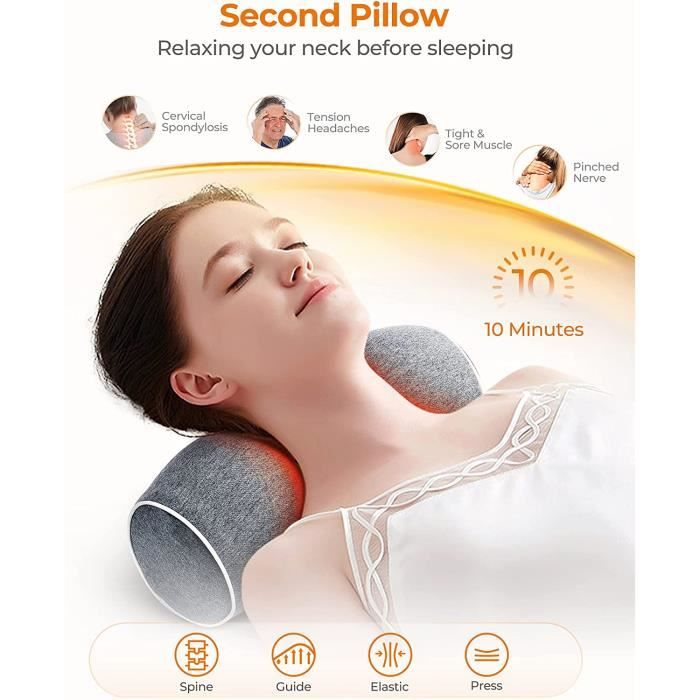 Oreiller En Bois Pour Sauna & Hammam - Coussin Cervical Ergonomique, Soulagement Douleurs Cou