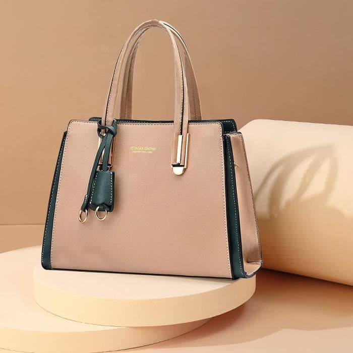 Sac A Main Femmes Sac Elegant Et Chic Sacs Portes Main En Pu Cuir Sac Bandouliere Tendance Sac Crossbody Sac Epaule Avec Pen u2324 Kaki Cdiscount Bagagerie Maroquinerie