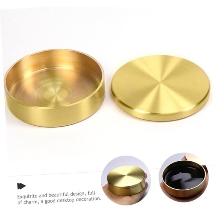 Boîte De Rangement En Cuivre Boîte À Thé En Métal Ornement Conteneur