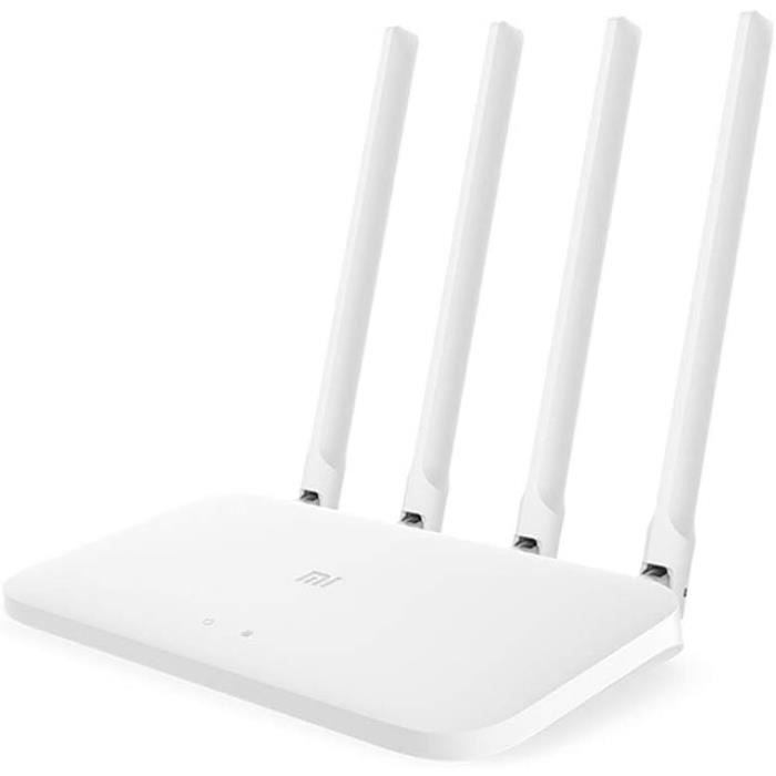 Bi Directional Router Mi Aiot Router 4A Routeur Blanc-Wifi,Bi-Bande,4 Antennes,3 Ports ...