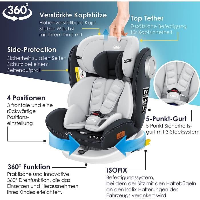 KIDIZ Si ge auto pour enfant Si ge auto pour b b Si ge auto pour