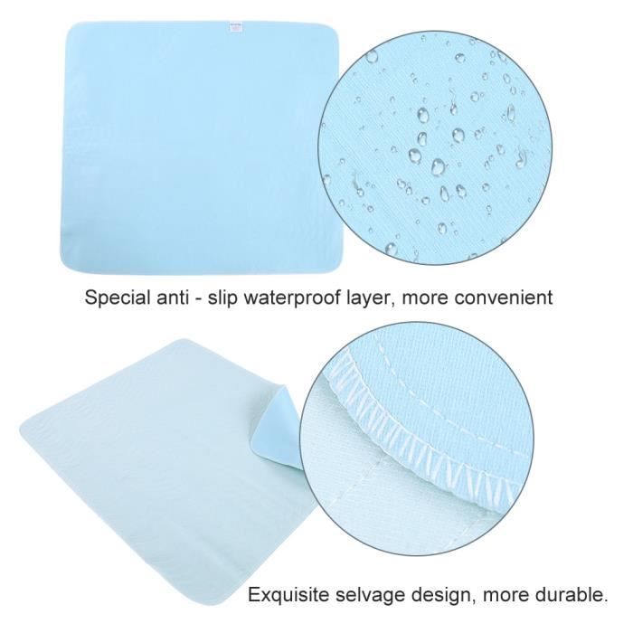 Protection Aléze Lavable Incontinence - 70x90 Cm, Absorbante Et Silencieuse