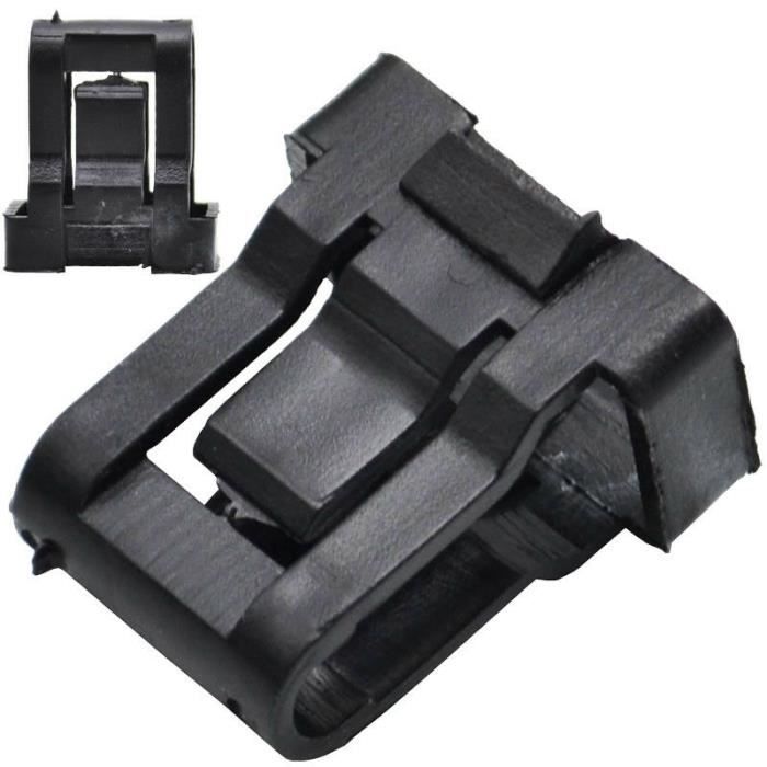 4 Clips De Retenue Siège Arrière Pour Audi VW - Noir - Plastique - Compatible A4, Golf, Passat