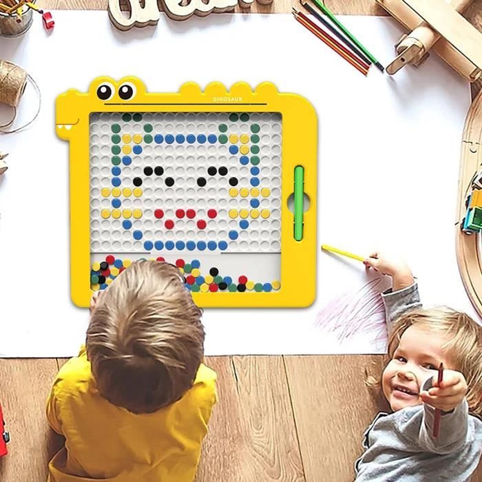 Tablette à Dessin Lumineuse Wondiko - LED 7 Couleurs - Surface Acrylique Effaçable - Stylo Inclus - Développe Créativité Enfant - 12