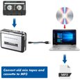 LECTEUR CD Lecteur de Cassette Portable Baladeur Cassette Audio Bande à MP3 convertisseur,Convertir de Walkman Casette en mp3 via-3