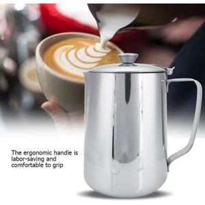 Pichet à Mousse En Inox 350 Ml - Parfait Pour Latte, Cappuccino Et Chocolat Chaud