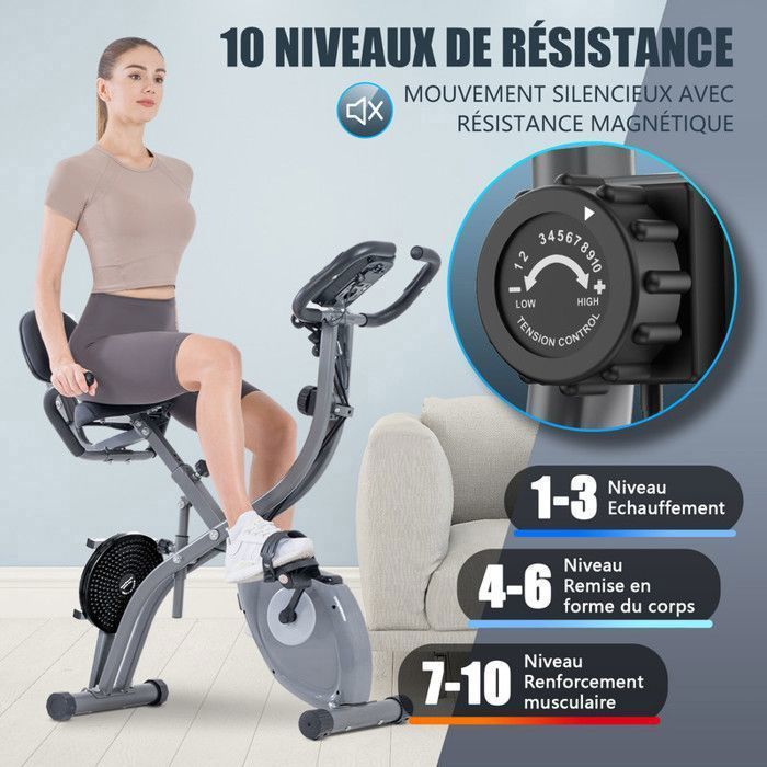 Vélo d'entraînement - Banc à roulettes - Vélo d'appartement - Vélo de