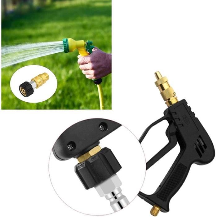 Adaptateur Laiton Filetage M22 14mm - Pour Nettoyeur Haute Pression 5000 PSI - Connexion étanche Et Anti-rouille
