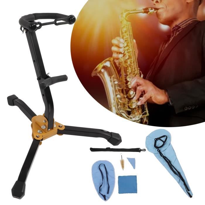 HURRISE Kit de nettoyage pour saxophone Ensemble de Support de Saxophone  Alto Support en Métal Kit de instruments produit