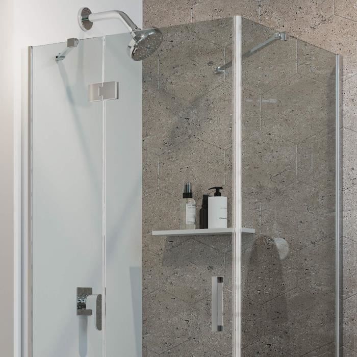 Idralite Cabine Douche 3 Côtés 70x80x70 CM H198 Opaque Mod