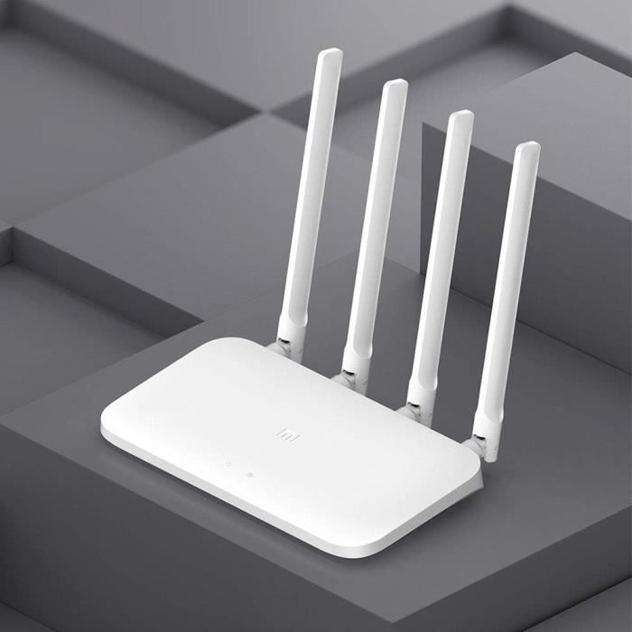 Aiot Router Mi Aiot Router 4A Routeur Blanc-Wifi,Bi-Bande,4 Antennes,3 Ports ...