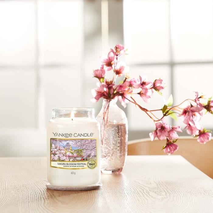 Bougie parfumée Yankee Candle Cherry Blossom - Grand format - 17
