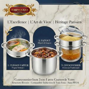 Couscoussier inox 26 cm 11 L Baumalu