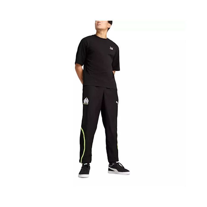 Pantalon de survêtement Puma OM FASTER Noir et Jaune Cdiscount