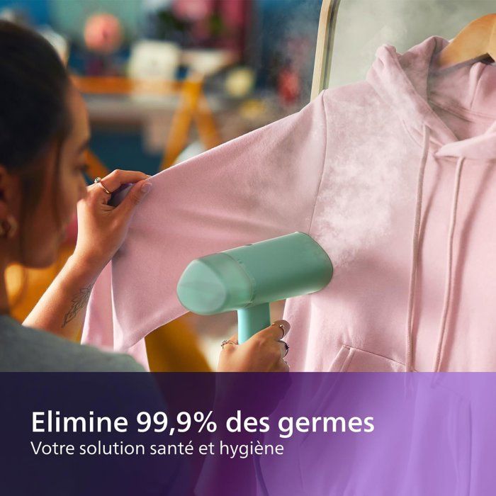 Défroisseur Vertical Philips STH5010/70 - 1300 W, Vapeur Continue, Cordon 2,5 M, Vert - 6