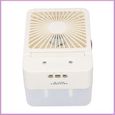 Cocosity humidificateur de refroidisseur d'air Ventilateur de climatiseur, Mini refroidisseur d'air Rechargeable video ventilateur
