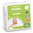Protège Matelas Bébé Bamboo - BABYSOM - 70x140 cm - Bouclette Éponge - Imperméable - Oeko-Tex®-0