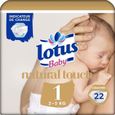 LOT DE 3 - LOTUS BABY : Naturel Touch - Couches taille 1 (2-5 kg) 22 couches-0