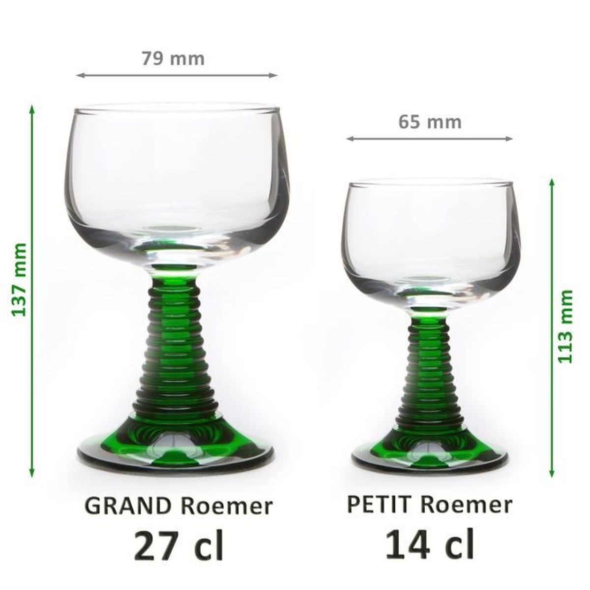6 Verres A Vin D Alsace Roemer Grand Modele 27cl Achat Vente Verre A Vin Cd...