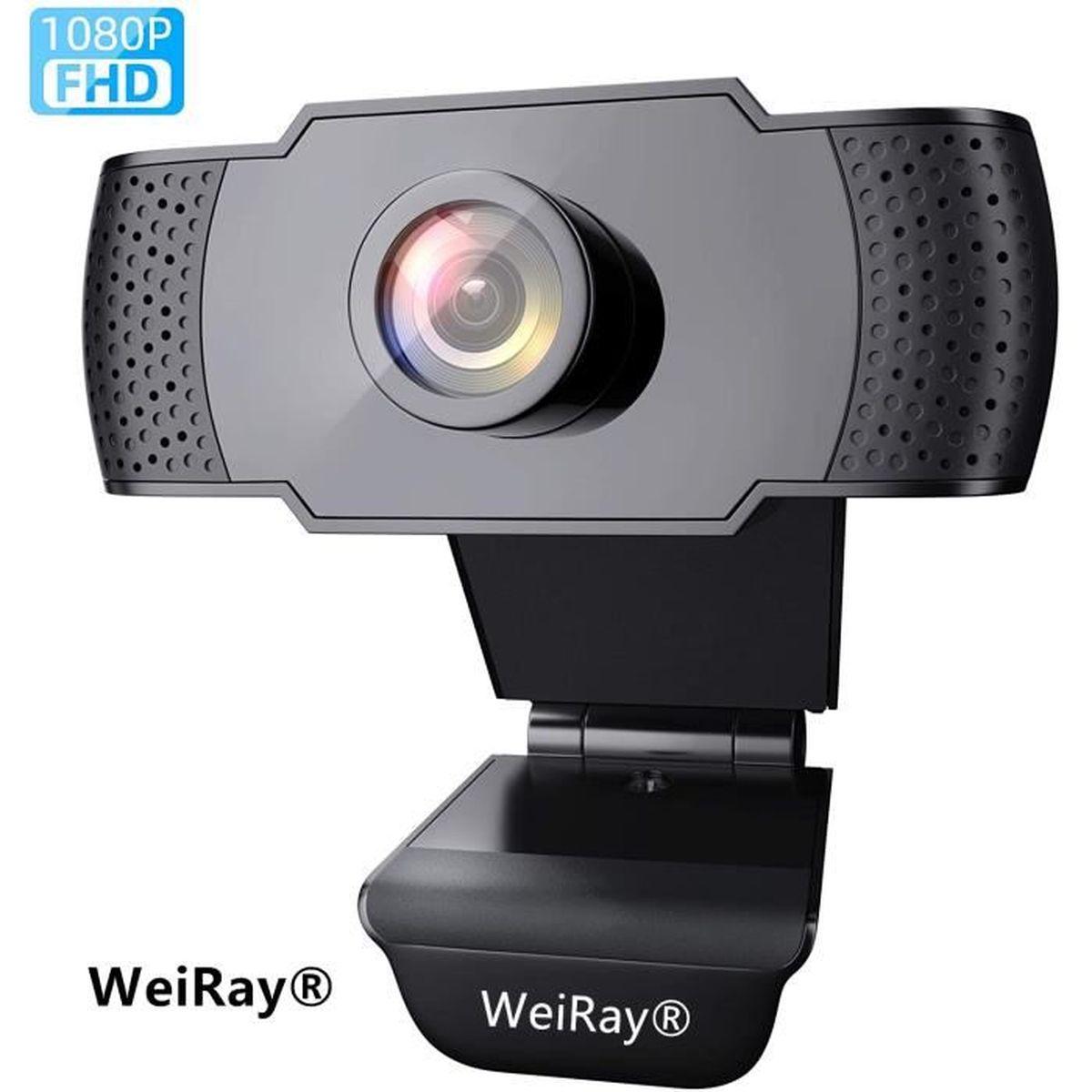 SIIIX 4K/60FPS Webcam USB Full HD Pour PC, Appels Vidéo, Caméra D'Ordinateur Avec Audio Stéréo Clair