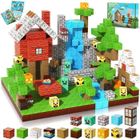 HOM2SEEKER Minecraft Bloc Magnetique 100Pcs, Développer l'imagination, Jeu de Construction Magnétique,Jouets pour Garçons