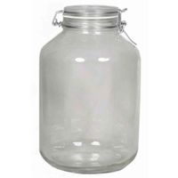 INNA-Glas Bocal en Verre JARVEN, 5 litres, Cylindre-Rond, Transparent, 27,5cm, Ø9,5cm-Ø17cm - Bocal de Conservation-Récipient de S