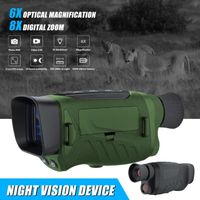 Jumelles de vision nocturne infrarouge 2.5KD-Lunette Vision Nocturne Infrarouge 250-300m-Rechargeable USB-Numérique Vidéos-Vert