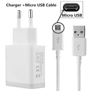 Câble de charge Micro USB 1Mètre Blanc chargeur pour téléphone mobile Huawei Y6p
