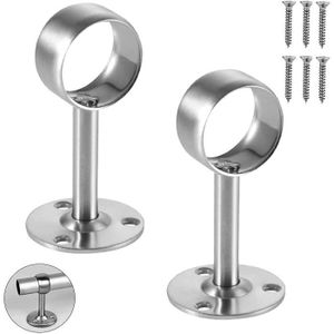 Satin argent tringle à rideau support 19mm 28mm double réglable 19/28mm plafond * Satin argent tringle à rideau support 19mm 28mm double réglable 19/28mm plafond *