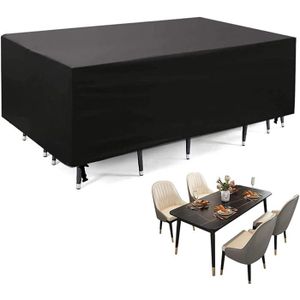 pour Meubles Tels Que Tables Et Chaises- 45x40x25cm Heywce Housse Salon de Jardin Rectangulaire 210D Oxford Housse De Meuble De Jardin Impermeable Quatre Saisons Disponibles