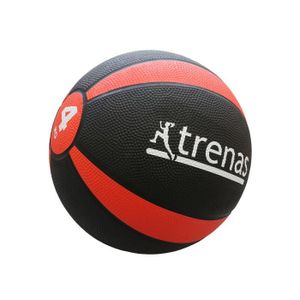 MEDECINE BALL Médecine-ball Pro TRENAS - Rouge - 4 kg - Caoutchouc résistant - Surface maniable