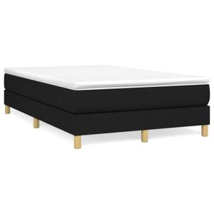 SOMMIER Cadre de lit à ressorts Noir 120x200 cm - DRFEIFY - Sommier tapissier - Pieds inclus